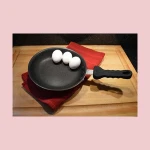 Clipper Commercial 12" Aluminum Fry Pan Set w/ Ergo Handle, Eterna Nonstick, NSF, Each