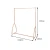 Import Clothing Display Rack Garment Shop Store Fixtures Retail Display Stand Gold Metal Simple Clothes Stand Metal or Stainless Steel from China