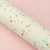 Color Particles Non-Stick Silicone Rolling Pins with Plastic Handle Pastry Tools For Kids