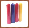colored plastic threaded test tube without cap