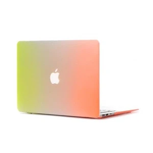 Colorful computer hard shell snap-fit design detachable laptop cover case for apple laptop macbook pro