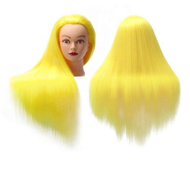Colorful female hairdressing training doll heads thick training mannequin head