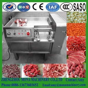 commercial dicer meat cube cutter machinery meat cutting machine