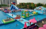 Commercial Sea Park Floating Combo Inflatable Water Play Equipment with Slide