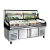 Import Commercial Stainless Steel Ladder Freezer with Sliding Door Classic Style Double-Temperature Display Fridge and Refrigerator from China