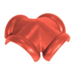 Concrete roofing tile accessories Round 4-Way Apex Tile