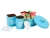 Import Contrast color metal kitchenware food storage tin can from China