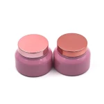 cream cleansing balm jar cosmetic oval shape beige 250ml body butter containers plastic jars