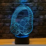 Creative desk decoration acrylic illusion led light with 3D night light and custom pattern 3D light