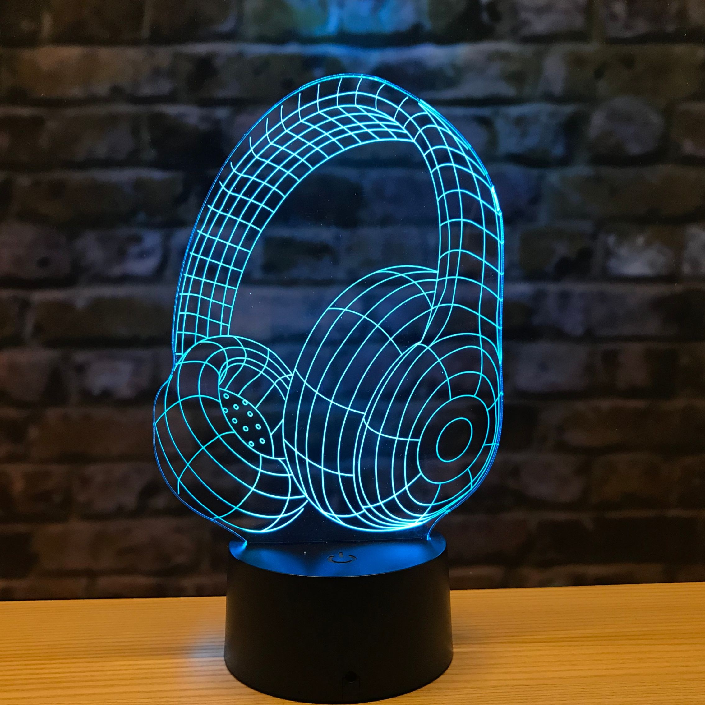 Creative desk decoration acrylic illusion led light with 3D night light and custom pattern 3D light