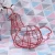 Import Creative Iron Art Eggs Storage Basket Chicken Shaped Egg Holder Household Vegetables Container (Red) from China
