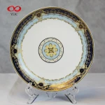 Creative Products Printed Plate Porcelain  Bone China Luxury Plates For Wedding And Restaurant