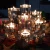 Import Crystal Cut Glass Candle Holder /Thick Candle Centerpieces, Glass Flat Candle Holder from China