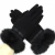 Import CUHAKCI Cashmere Warm Mittens Bowknot Rabbit Fur Women Woolen Soft Gloves Winter from China