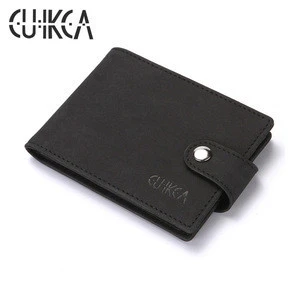 CUIKCA Mens Leather Card Wallet Multitool Card Purse Business Card Holder Hasp Wallets