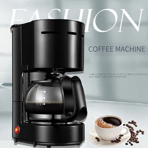 Cup Home Use Electric Drip Coffee Machine With Stainless Steel Decoration