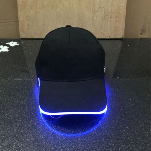 Custom 6 Panel Blank Baseball Caps With Led Lights