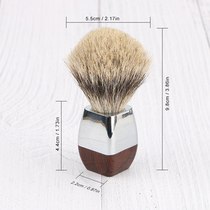 Custom beard brush Alloy handle shaving cream brush best badger hair shaving brush