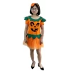 Custom bulk adult Halloween Carnival party dresses cosplay orange pumpkin party costume