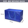 Custom Cheap Large PP Polypropylene Woven Bags Reusable Heavy Duty Travel Zipper Storage Moving Bag