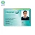 custom design pvc transparent business card plastic visiting card with qr code