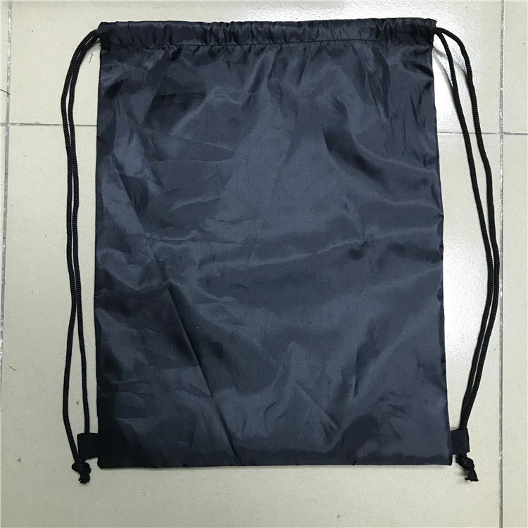 custom digital logo 210D polyester sport drawstring bag outdoor gift promotional drawstring bag
