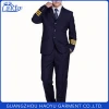 Custom high quality factory pricelong sleeve airline pilot uniform for captain