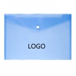 Custom Logo A4 Envelope File Document Folder Clear Document Envelope Organizer with Snap Button