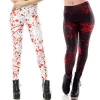 Custom logo ladies trousers polyester spandex yoga pants Halloween styles