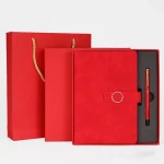 Custom Logo Office Supplies Gift Stationery Business Promotion Sets With Pen Leather Notebook A5 Journal Gift Set