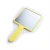 Import Custom Logo Square Cosmetic Cute Yellow Hand Mirrors Private label Bulk Salon Hand held Mirror from China
