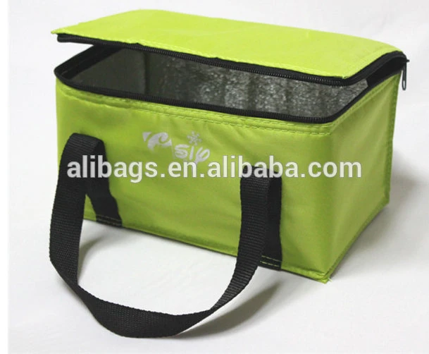 custom polyester cans thermal frozen food lunch insulated cooler bag