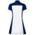 Custom printed logo ladies tennis skirt V-neck golf dress