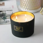 custom scented candle in glass jar