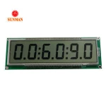 Custom segment 70 Pins 6 Digits Fuel Dispenser segment LCD panel display