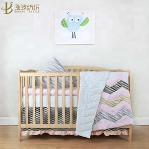 Custom Shaped Patchwork Bumper Snake Pillow for Baby Bedding Set