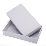 Custom white cardboard empty shoes boxes with a lid