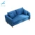 Customizable Modern Art Antique Leisure Blue Color House Living Furniture 2 seaters Fabric Sofa
