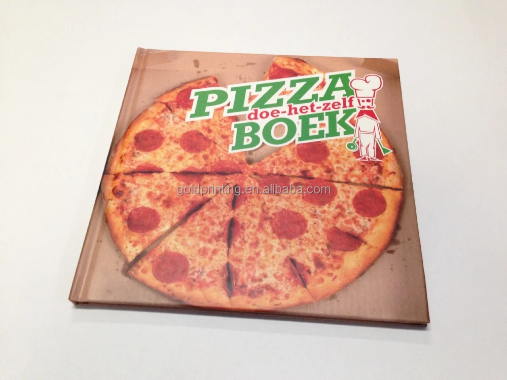 Customize hardcover cookbook menu book printing service