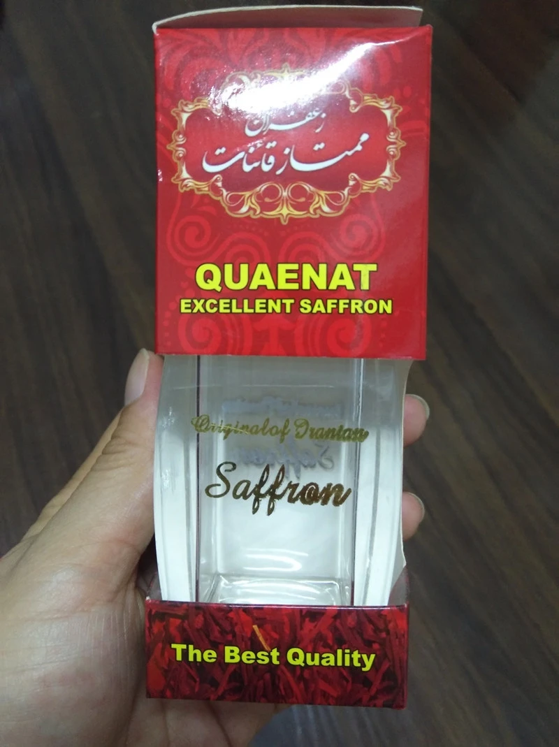 Customize saffron paper gift packaging box