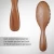 Import Customized Black Walnut Wood Handle Beech Bristle oval Hair Brush wooden hair brush from China