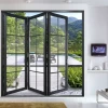 Customized Color Modern Design Style Aluminium Thermal Insulation Glass Exterior Folding French Doors