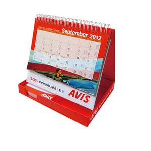 Customized desk calender printing high quality calendar 2019 custom