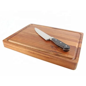 Customized Extra Large Acacia Wood  Two Side Used Cutting Board Popular Wooden Chopping Board