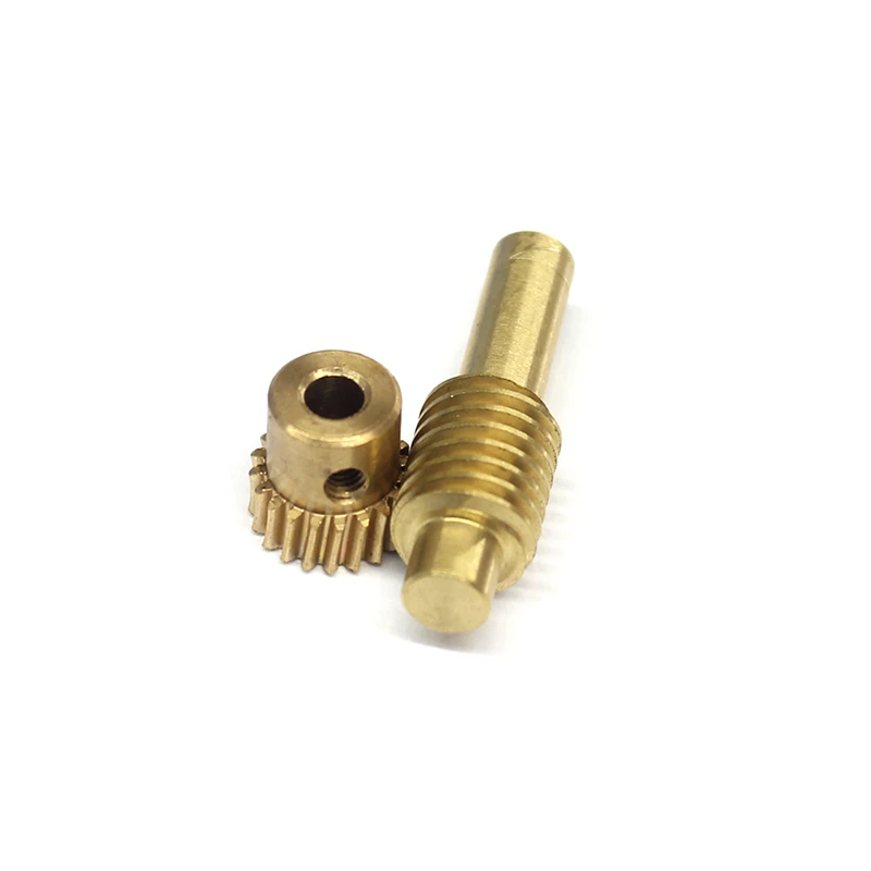 Customized Gears Shaft Metal Helical Brass Worm Gear