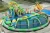 Import customized giant water park slides for sale cheap inflatable water park with floating obstacles from China