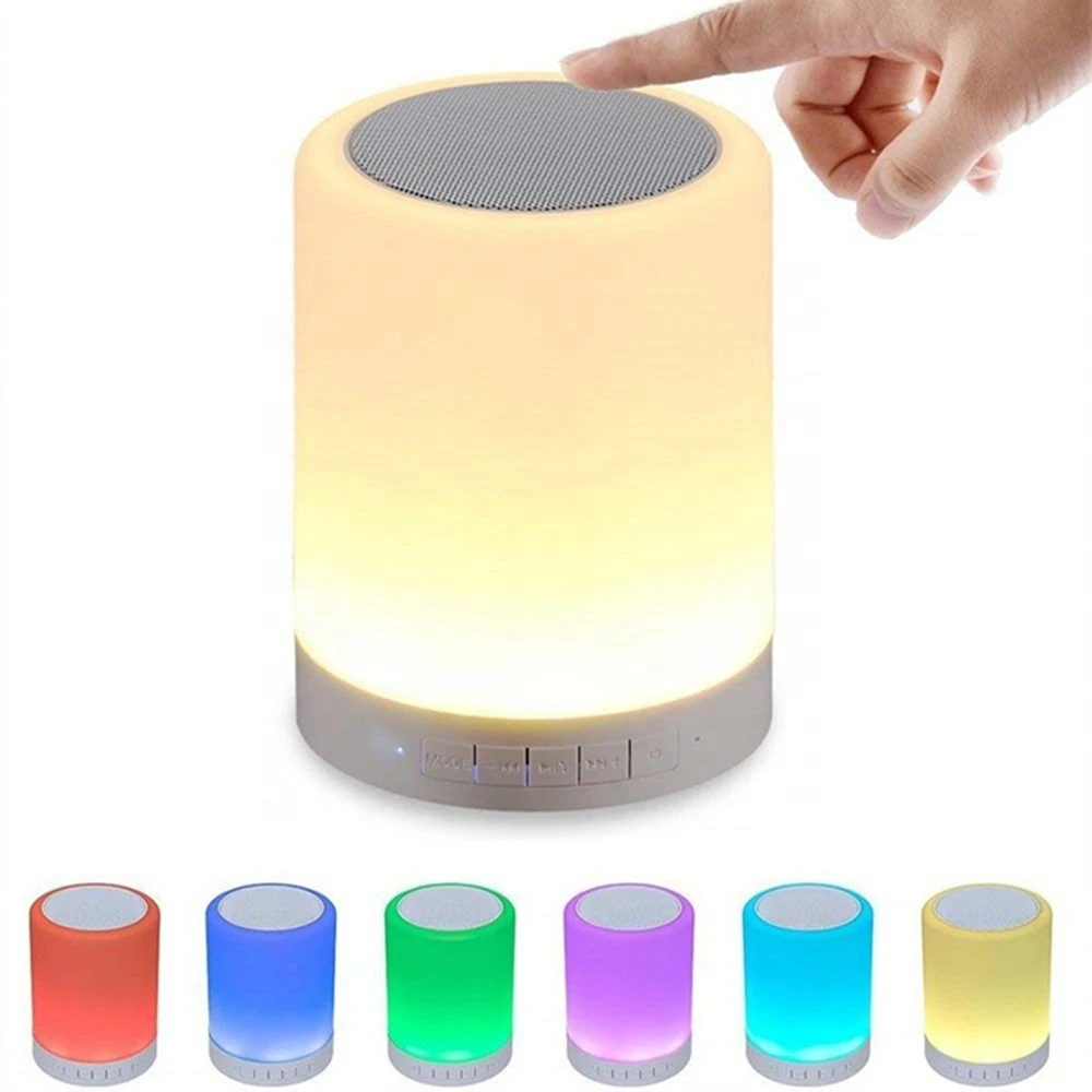 Customized Gifts M16 Speakers Bluetooths Wireless Speaker With Smart Touch sensitive LED Night Lantern Lamp with FM Radio TF