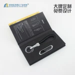 Customized Hard Keyring Packing Box with Sleeve
