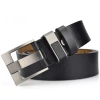 Customized Men Belts durable dress belt pin buckle man split leather belt