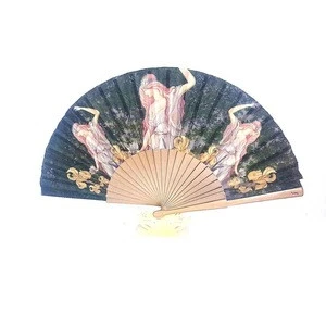 Customized Personalized High Quality Elegant Folding Wood Hand Fan